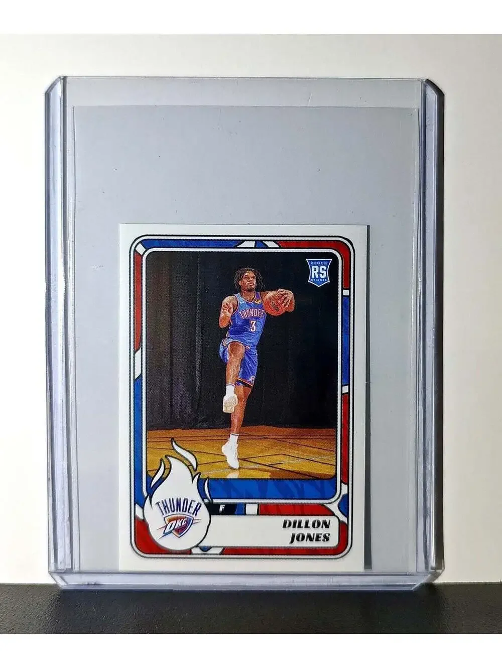 Dillon Jones Rookie 2024-25 Panini NBA #421 Sticker Card Oklahoma City Thunder